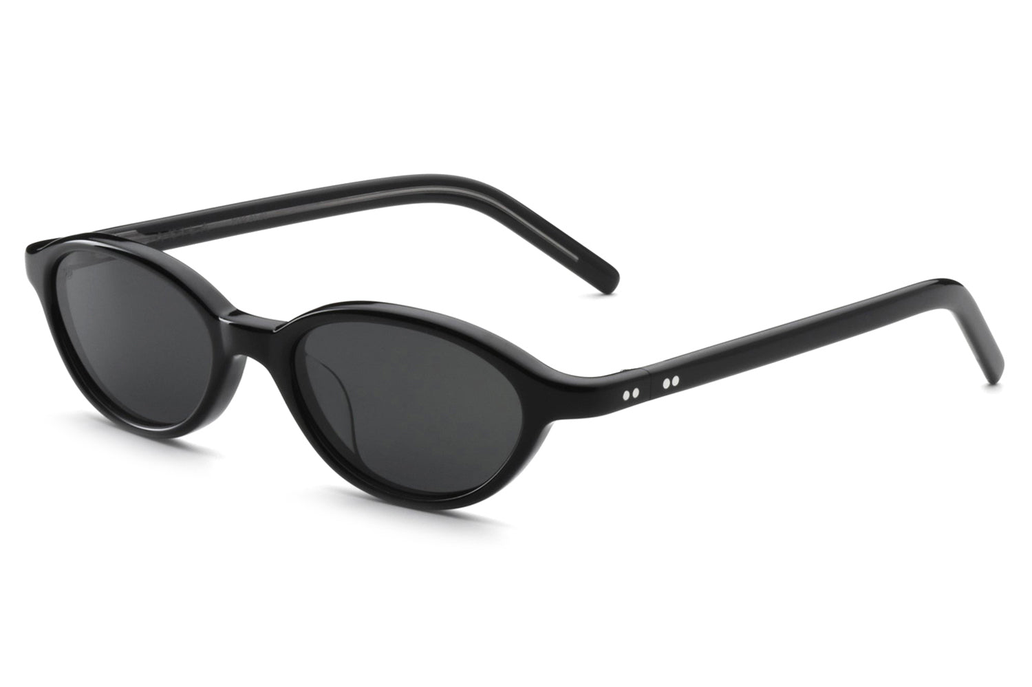 小物 AKILA Alien Sunglasses Black / Black AKILA® - Alien | Oval Acetate Sunglasses