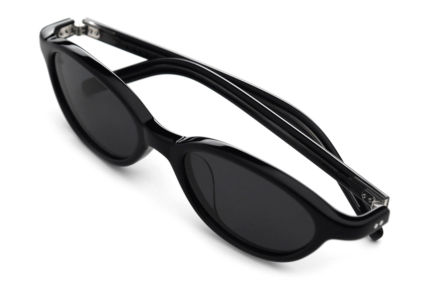 小物 AKILA Alien Sunglasses Black / Black AKILA® - Alien | Oval Acetate Sunglasses
