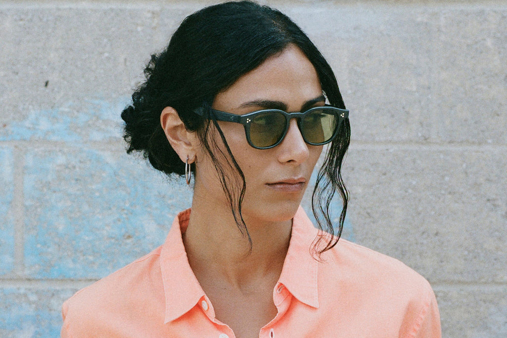 AKILA® Eyewear - Atria Sunglasses Grey w/ Green Lenses