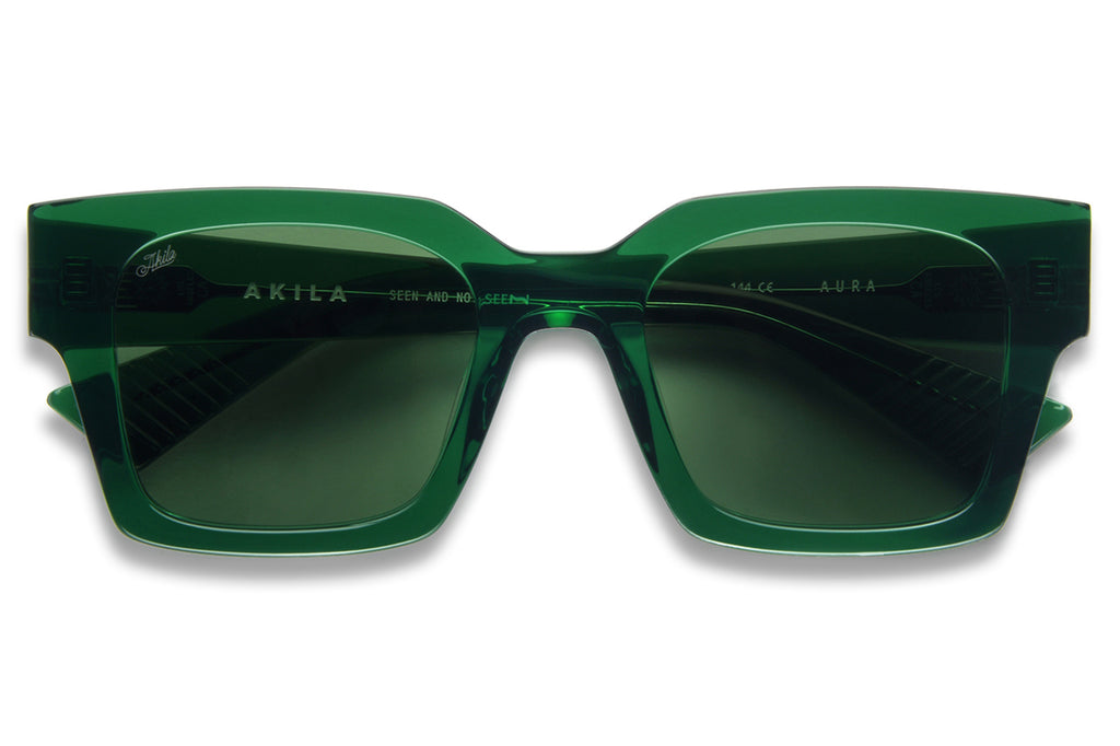 AKILA® Eyewear - Aura Sunglasses Green w/ Green Lenses