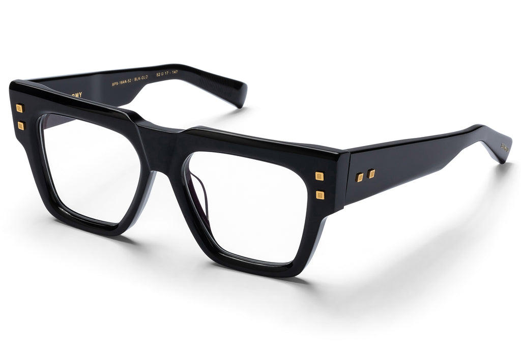 Balmain® Eyewear - B-Army Eyeglasses Black & 18k Gold