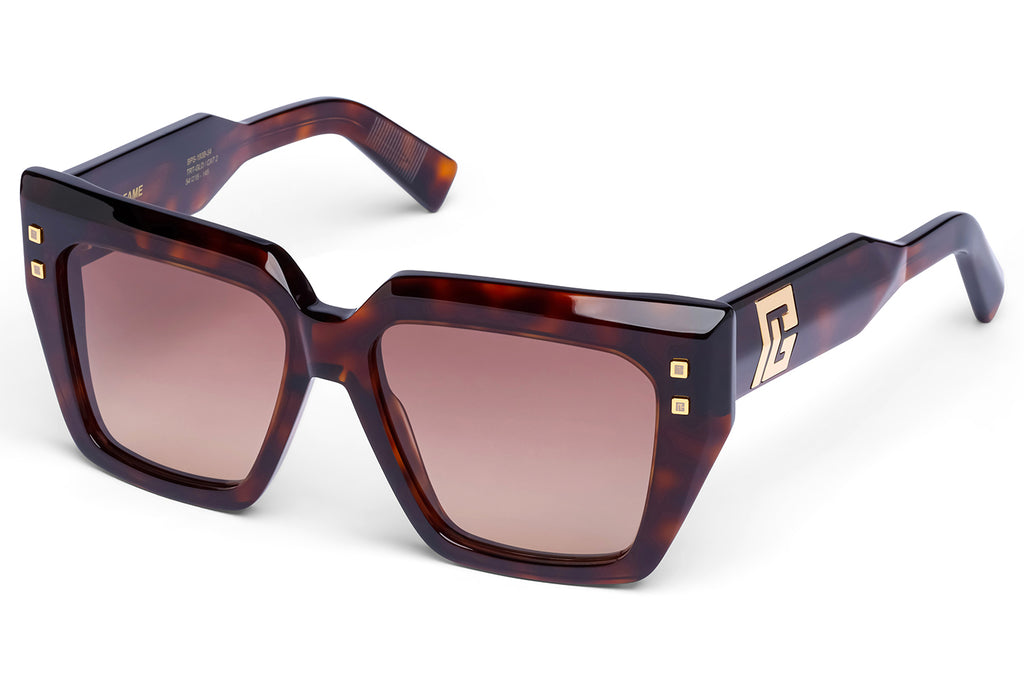 Balmain® Eyewear - B-Fame Sunglasses Havana & 18k Gold with Brown Gradient Lenses