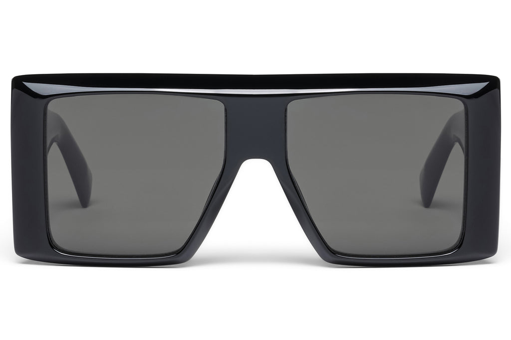 Balmain® Eyewear - B-Stage Sunglasses Black & 18k Gold with Dark Grey Lenses