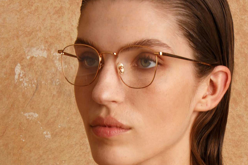 Linda Farrow - Simon Eyeglasses Yellow Gold (C6)