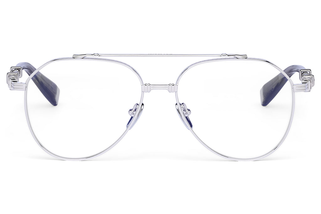 Balmain® Eyewear - Brigade VII Eyeglasses Crystal Grey & Silver