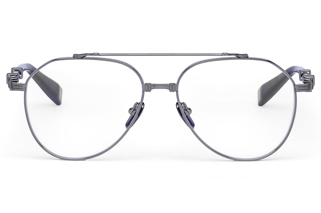 Balmain® Eyewear - Brigade VII Eyeglasses Shiny Black Rhodium & Crystal Black