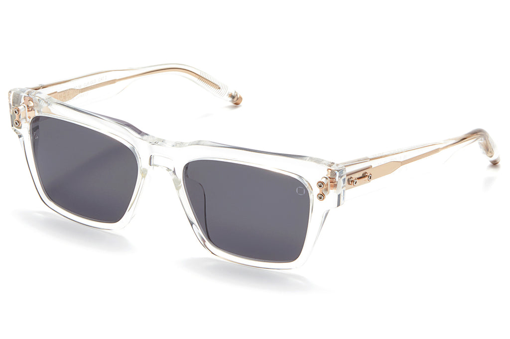 Akoni - Columba Big Sunglasses Crystal with Dark Grey Lenses
