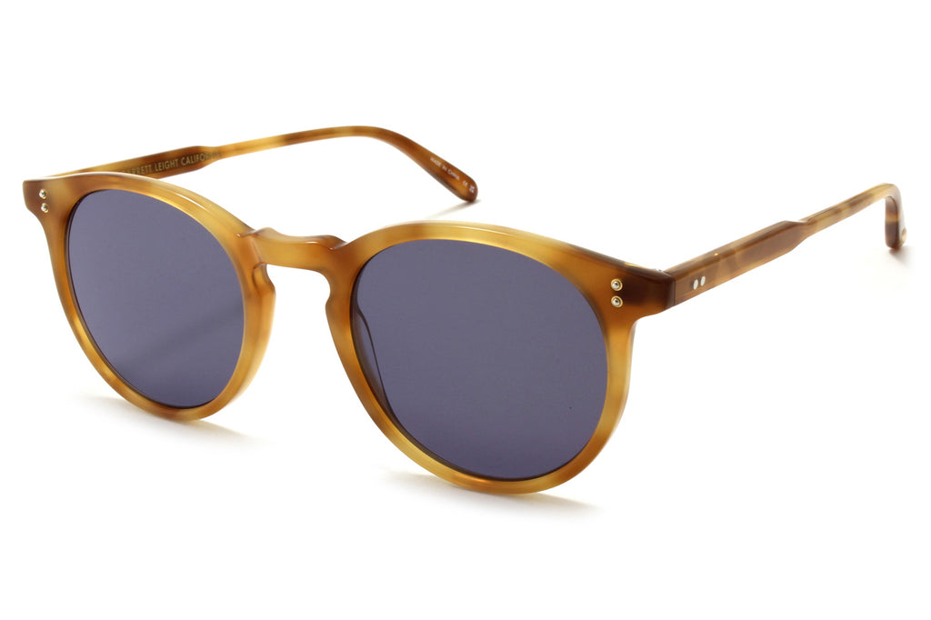 Garrett Leight - Carlton Sunglasses Ember Tortoise with Blue Smoke Lenses