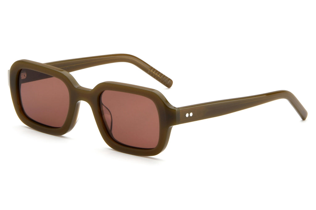 AKILA® Eyewear - Cascade Sunglasses Olive w/ Dusty Rose Lenses