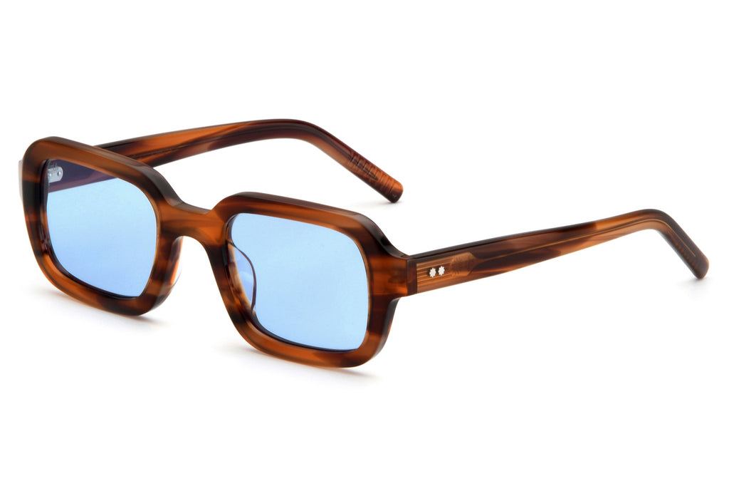 AKILA® Eyewear - Cascade Sunglasses Havana w/ Sky Blue Lenses
