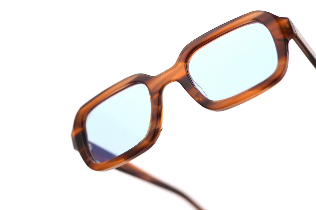 AKILA® Eyewear - Cascade Sunglasses Havana w/ Sky Blue Lenses