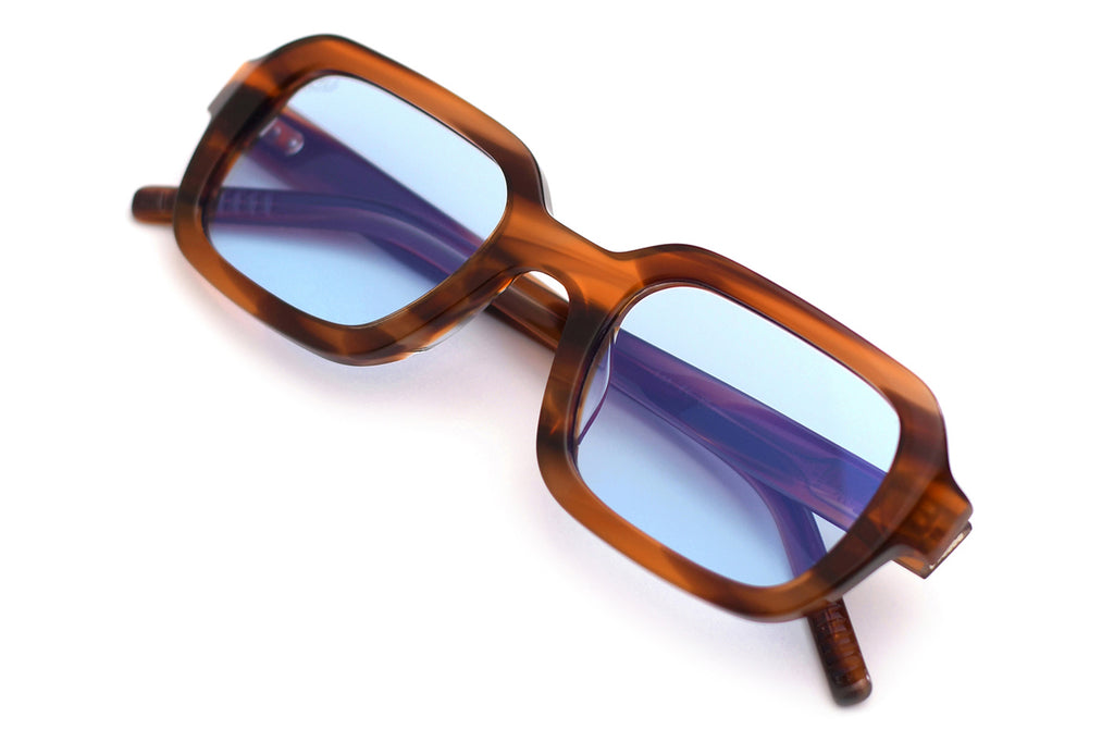 AKILA® Eyewear - Cascade Sunglasses Havana w/ Sky Blue Lenses