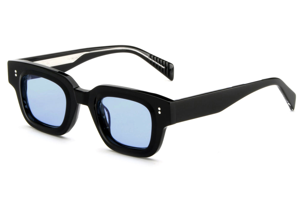 AKILA® Eyewear - Casia Sunglasses Black w/ Sky Blue Lenses 