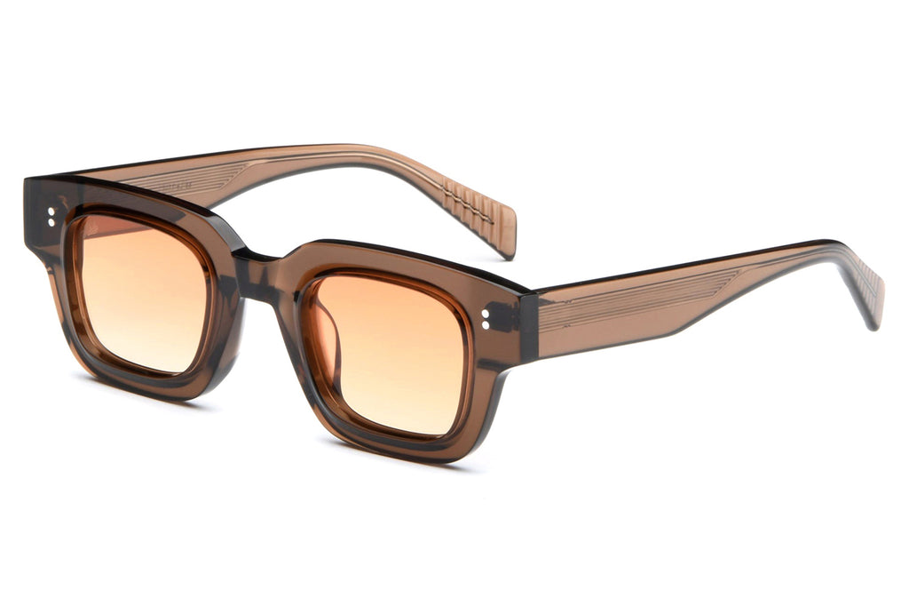 AKILA® Eyewear - Casia Sunglasses Brown w/ Orange Gradient Lenses