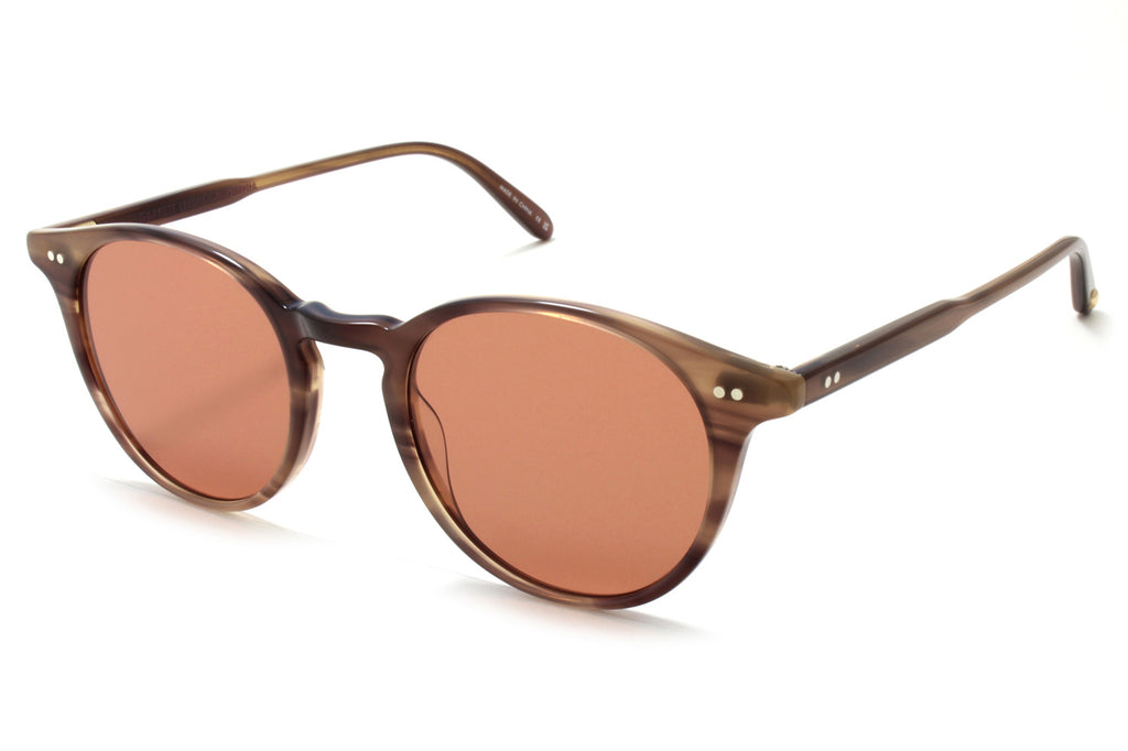 Garrett Leight - Clune Sunglasses Sequoia Tortoise with Semi-Flat Pure Rosewood Lenses