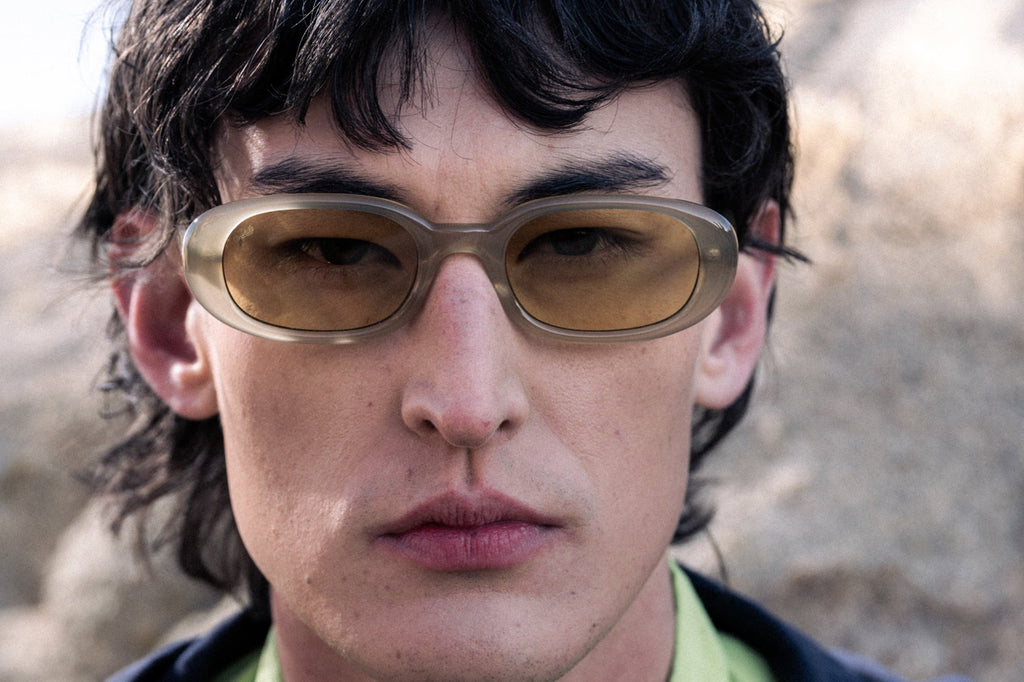 AKILA® Eyewear - Blossom Sunglasses Beige w/ Yellow Lenses
