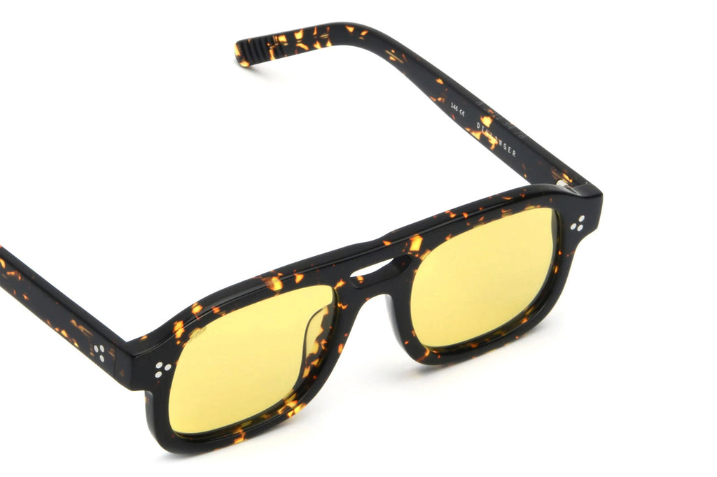 AKILA® Eyewear - Dillinger Sunglasses Tokyo Tortoise w/ Yellow Lenses