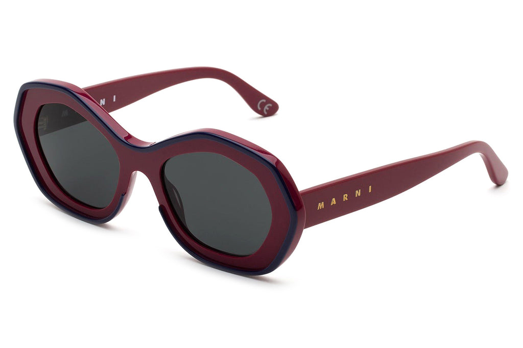Marni® - Ulawun Vulcano Sunglasses Bordeaux/Blue