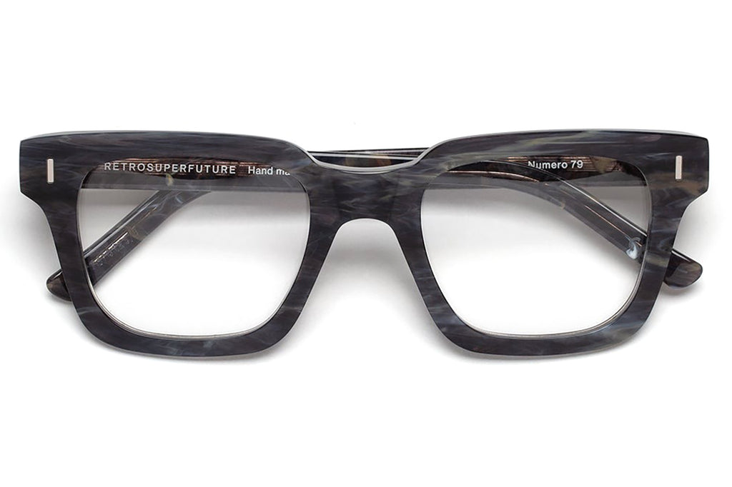 Retro Super Future® - Numero 79 Eyeglasses Marmo Nero