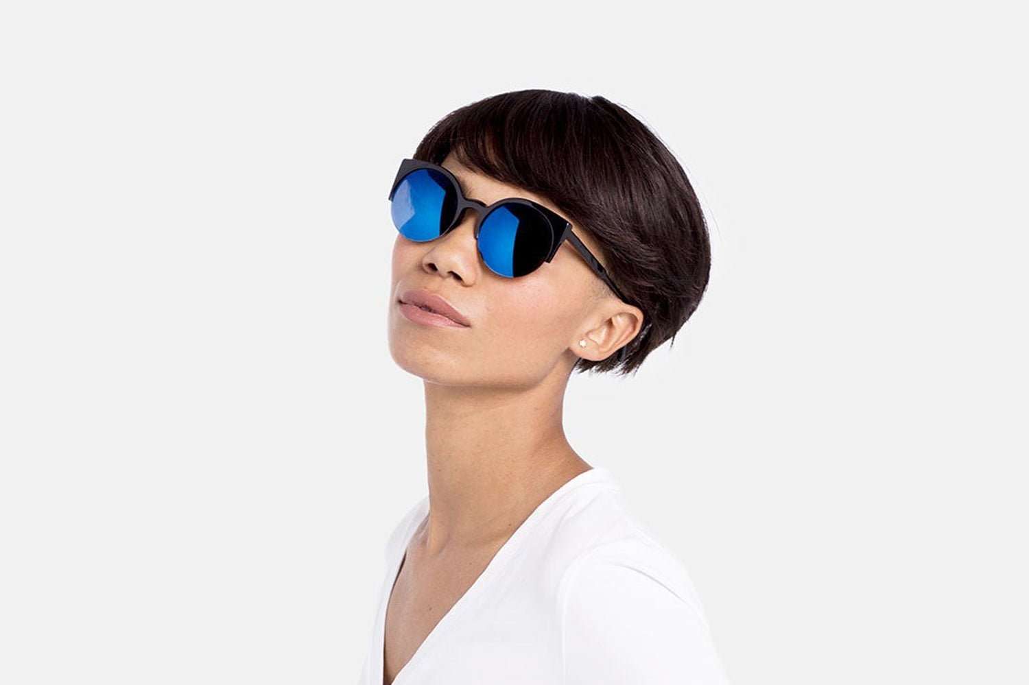 RetroSuperFuture® - Lucia | Butterfly Round Acetate Sunglasses