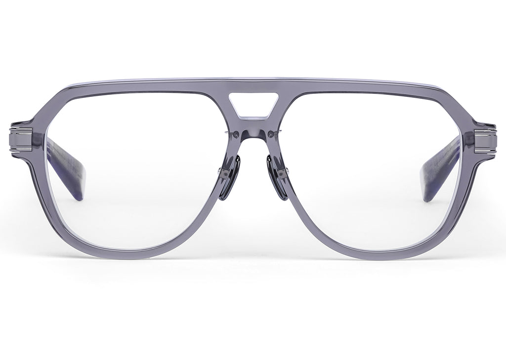Balmain® Eyewear - Françoise II Eyeglasses Crystal Grey & Shiny Black Rhodium