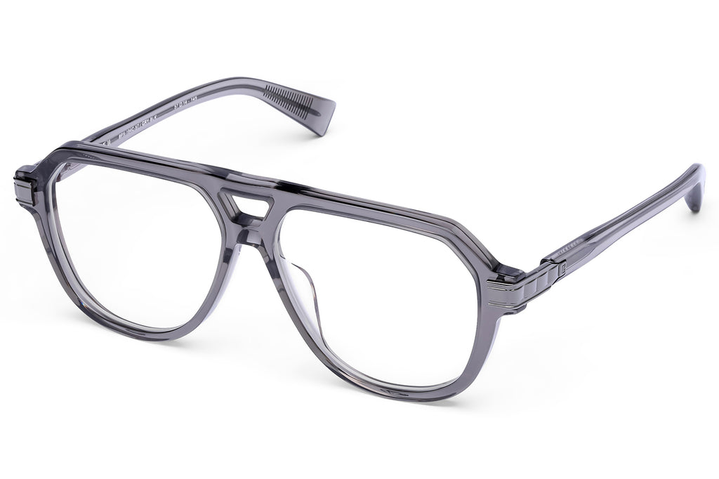Balmain® Eyewear - Françoise II Eyeglasses Crystal Grey & Shiny Black Rhodium