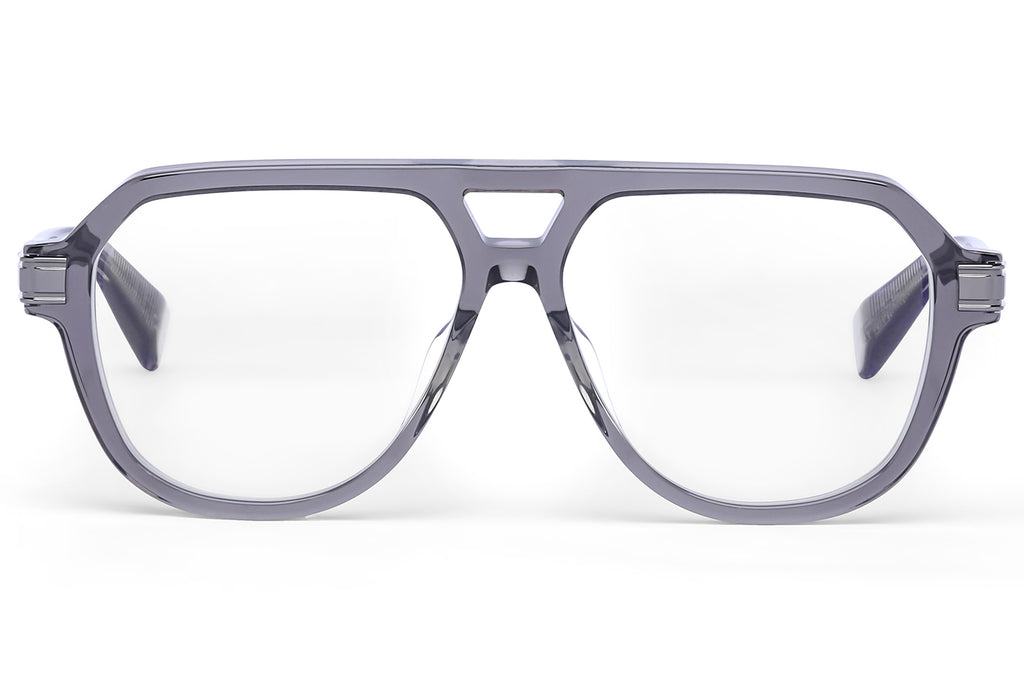 Balmain® Eyewear - Françoise II Eyeglasses Crystal Grey & Shiny Black Rhodium