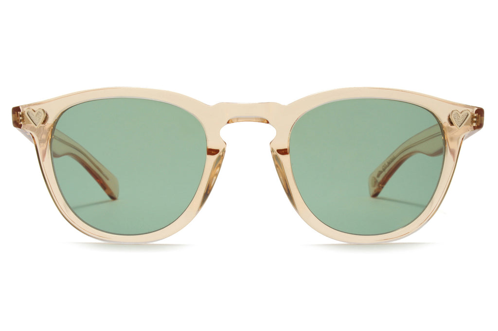 Garrett Leight - GLCO x André Saraiva Sunglasses Pink Crystal with Veridian Lenses