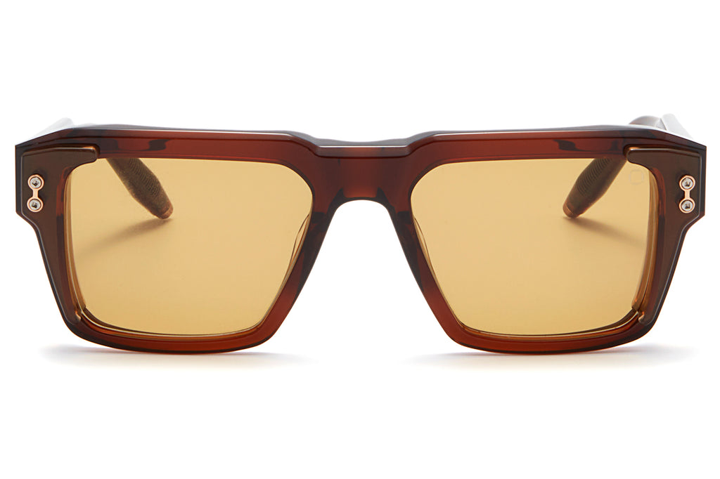 Akoni - Hercules Sunglasses Dark Brown - Warm Taupe with Senape Lenses