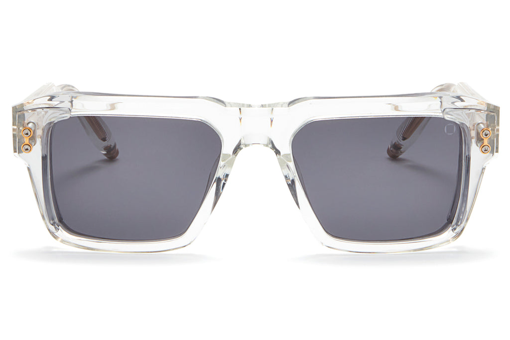 Akoni - Hercules Sunglasses Crystal - Light Grey Crystal with Dark Grey Lenses