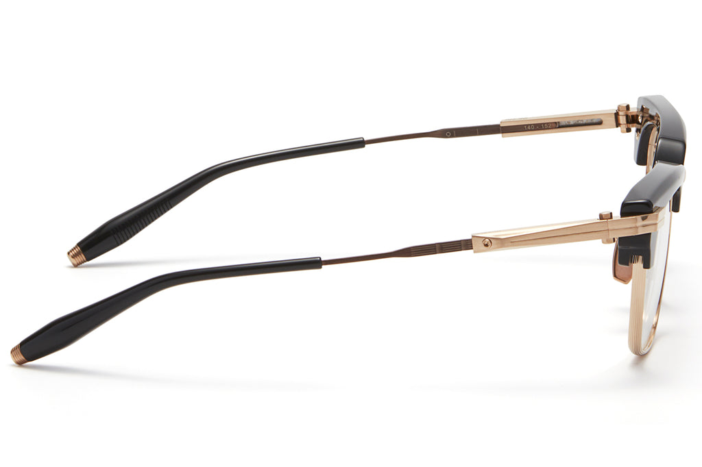 Akoni - Hubble Eyeglasses Black & Brushed White Gold