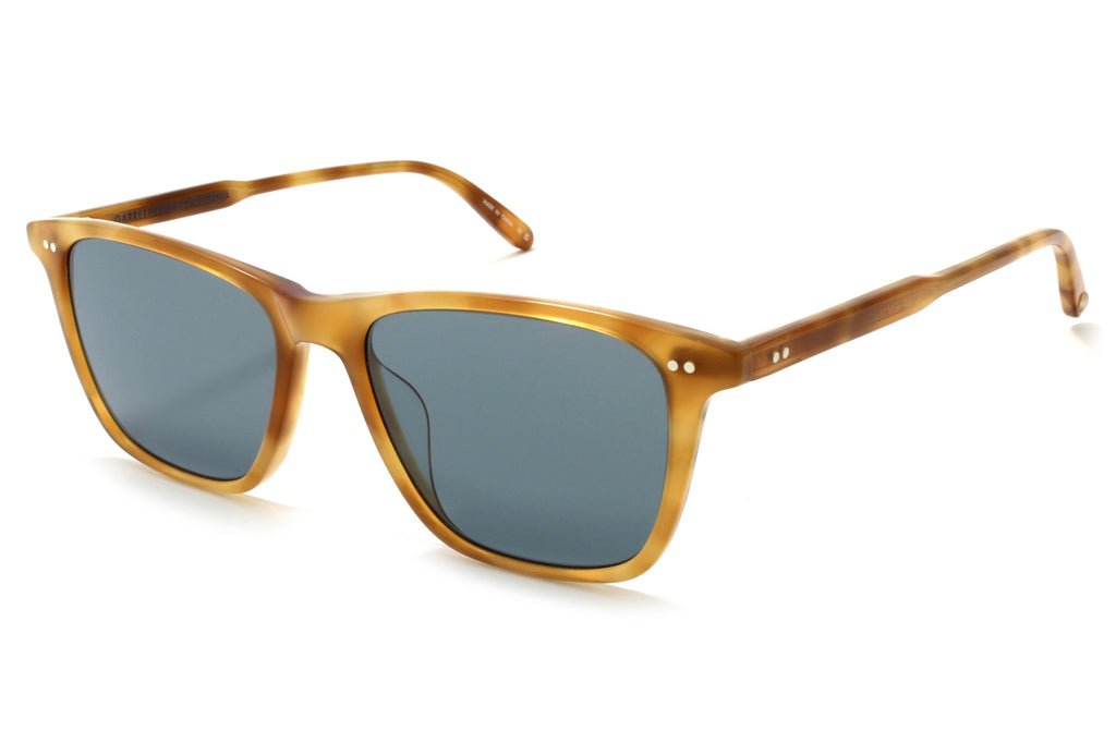 Garrett Leight - Hayes Sunglasses Ember Tortoise with Pure Blue Smoke Polar Lenses