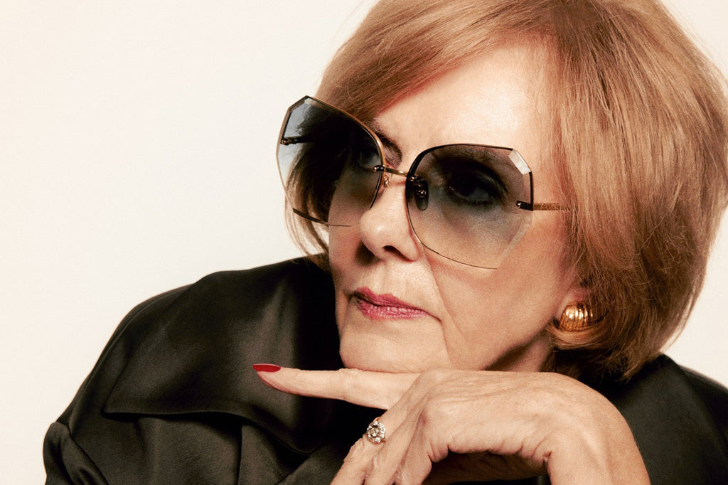 Linda Farrow - Lila Sunglasses Yellow Gold (C2)