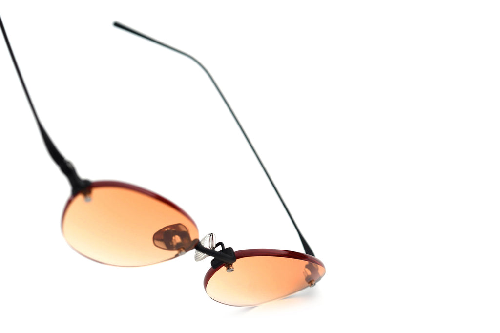 AKILA® Eyewear - IO Sunglasses Matte Black w/ Orange Gradient Lenses
