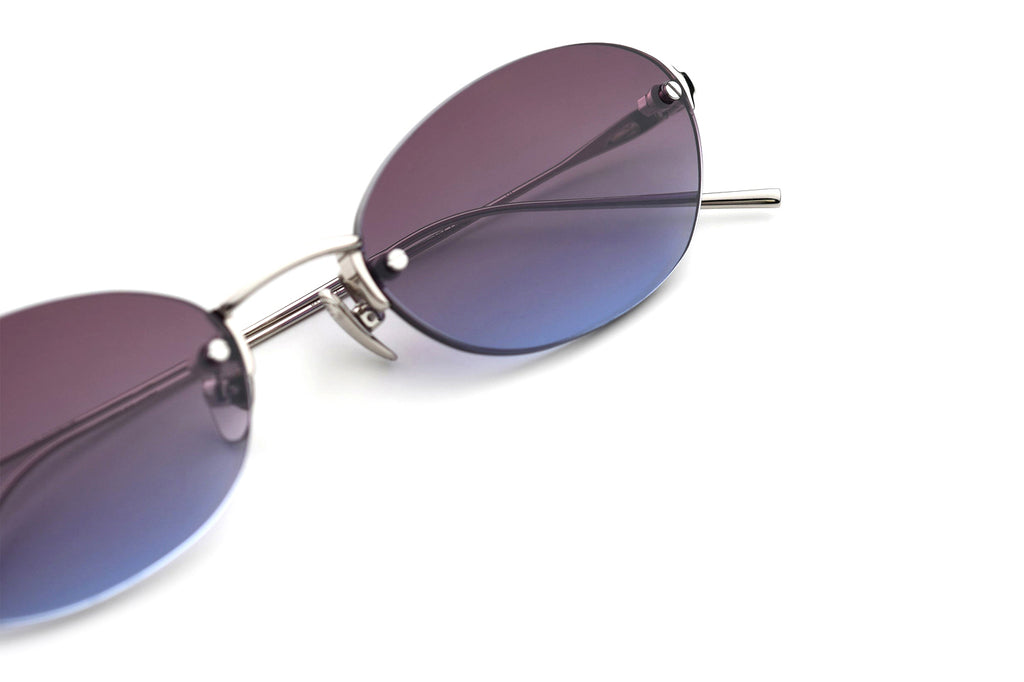 AKILA® Eyewear - IO Sunglasses Silver w/ Purple Gradient Lenses