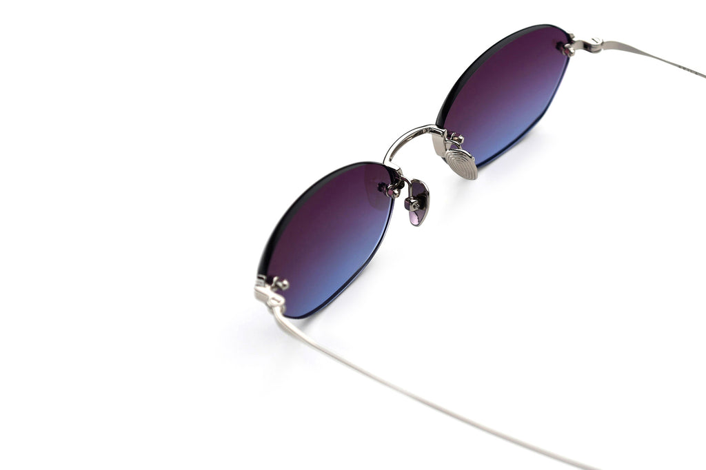 AKILA® Eyewear - IO Sunglasses Silver w/ Purple Gradient Lenses