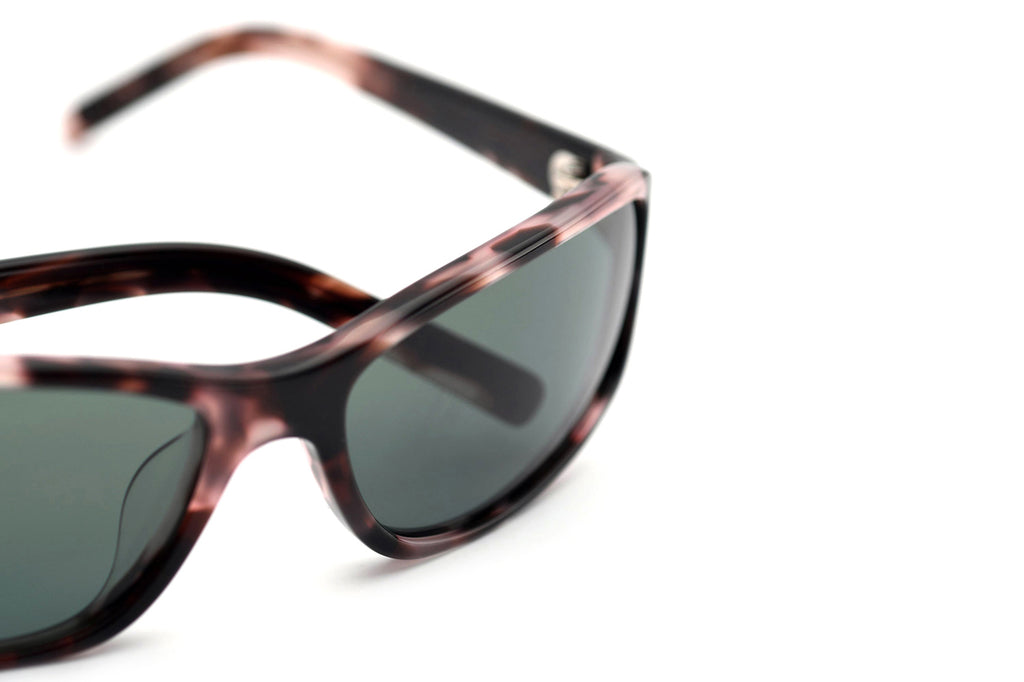 AKILA® Eyewear - Jet Sunglasses Rose Tortoise w/ Green Lenses
