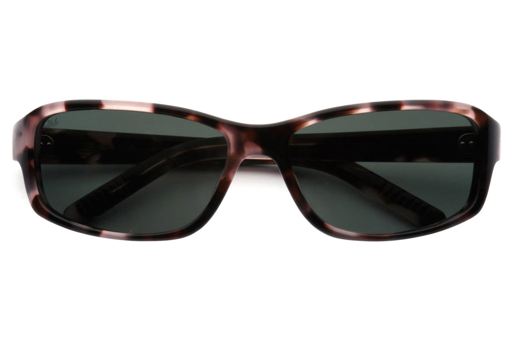 AKILA® Eyewear - Jet Sunglasses Rose Tortoise w/ Green Lenses