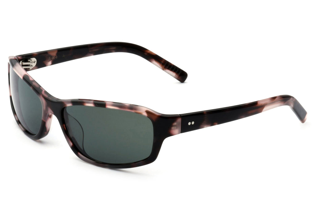 AKILA® Eyewear - Jet Sunglasses Rose Tortoise w/ Green Lenses
