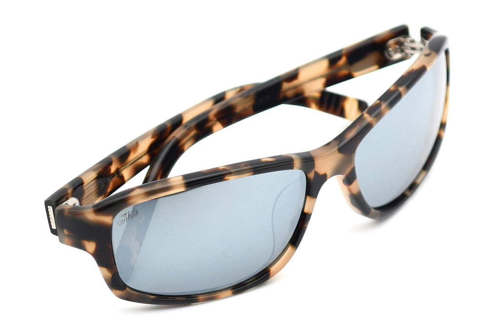 AKILA® Eyewear - Jet Sunglasses Tortoise w/ Silver Mirror Lenses