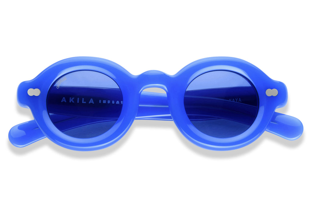 AKILA® Eyewear - Kaya_Inflated Sunglasses Blue w/ Blue Lenses