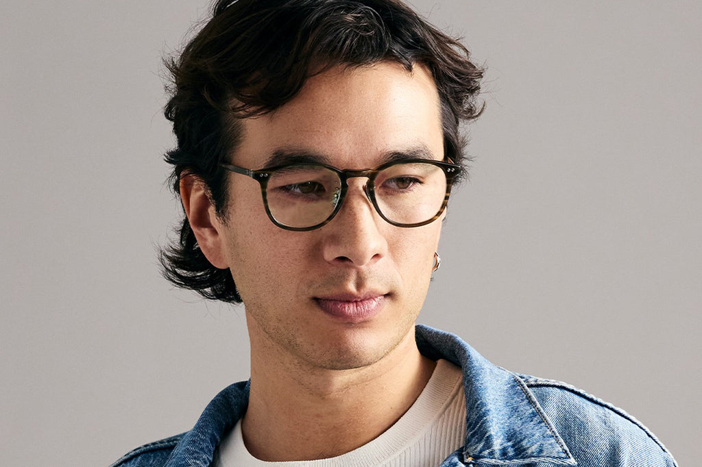 Garrett Leight - Kinney J Eyeglasses Ivy Tortoise
