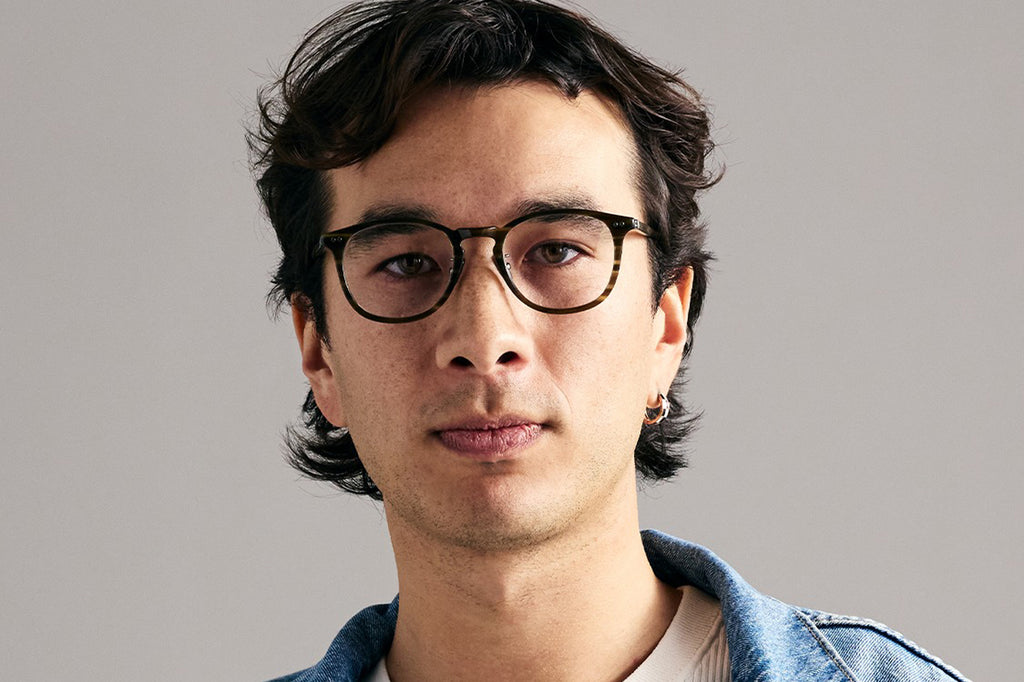 Garrett Leight - Kinney J Eyeglasses Ivy Tortoise