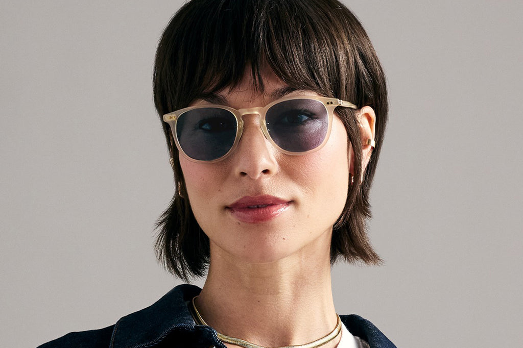 Garrett Leight - Kinney J Sunglasses Silk with Pure Pacific Lenses