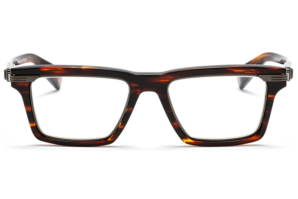 Balmain® Eyewear - Legion-IV Eyeglasses Brown Swirl & Black Rhodium
