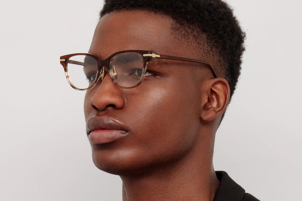 Linda Farrow - Hadid Eyeglasses Caramel Horn/Light Gold (C3)