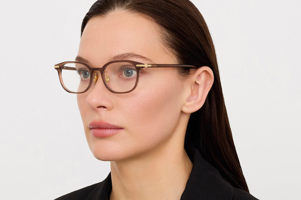 Linda Farrow - Ernst Eyeglasses Brown/Yellow Gold (C2)