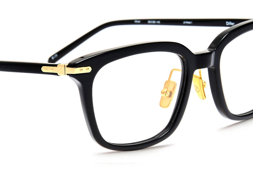 Linda Farrow - Diller Eyeglasses Black/Yellow Gold (C1)