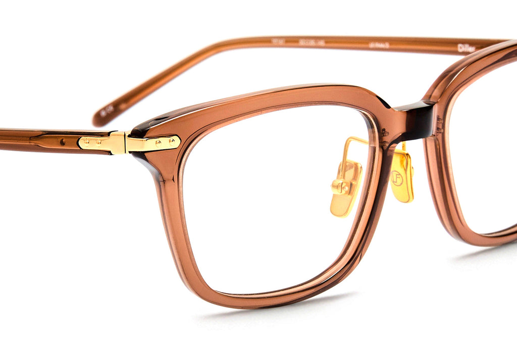 Linda Farrow - Diller Eyeglasses Brown/Yellow Gold (C2)