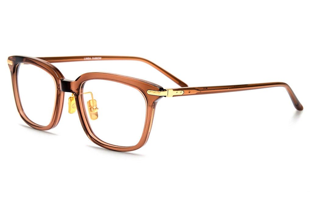 Linda Farrow - Diller Eyeglasses Brown/Yellow Gold (C2)
